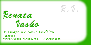 renata vasko business card